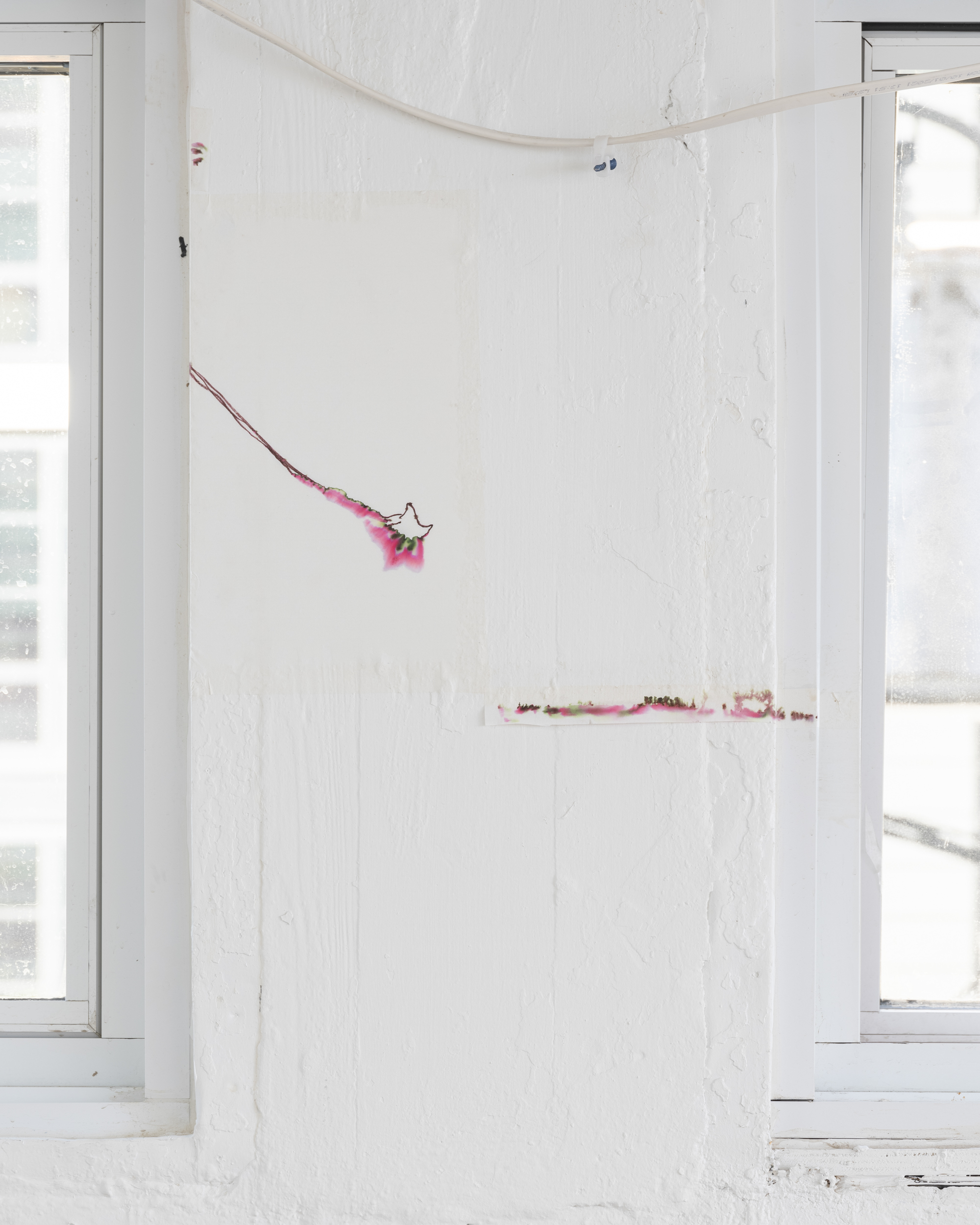 residues from 5-hour durational performance 'Iteration No.2'