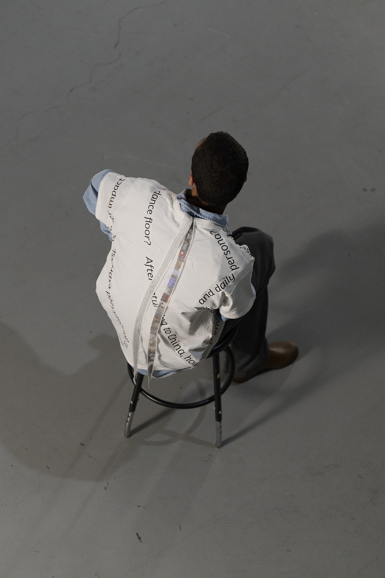 photography documentation of the lecture performance for the intimate shirt publication
